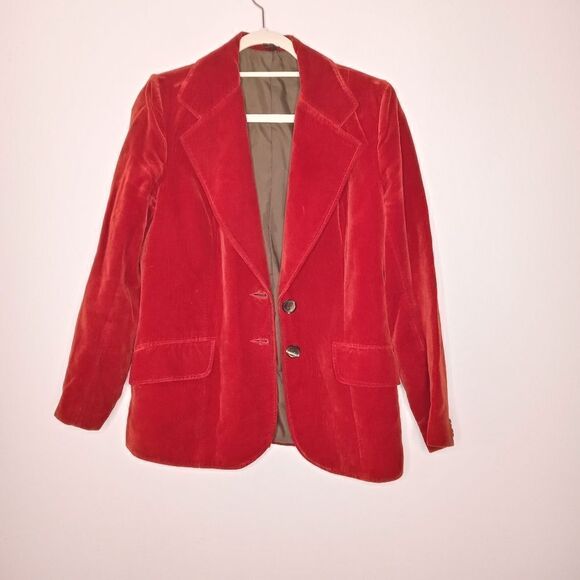 Vintage Selfridges London velvet blazer - Picture 1 of 7